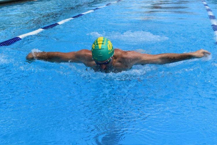 Student swimming