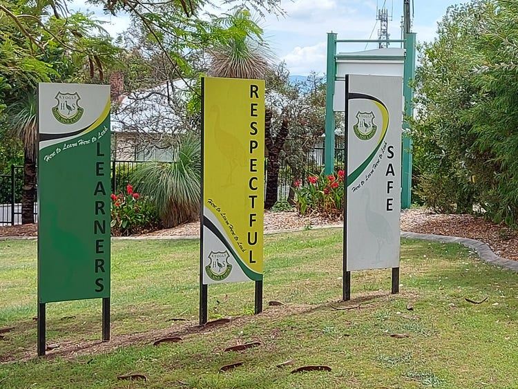 PBL signs, safe, respectful,learners