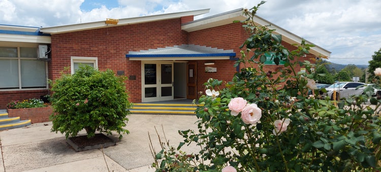 School front entrance