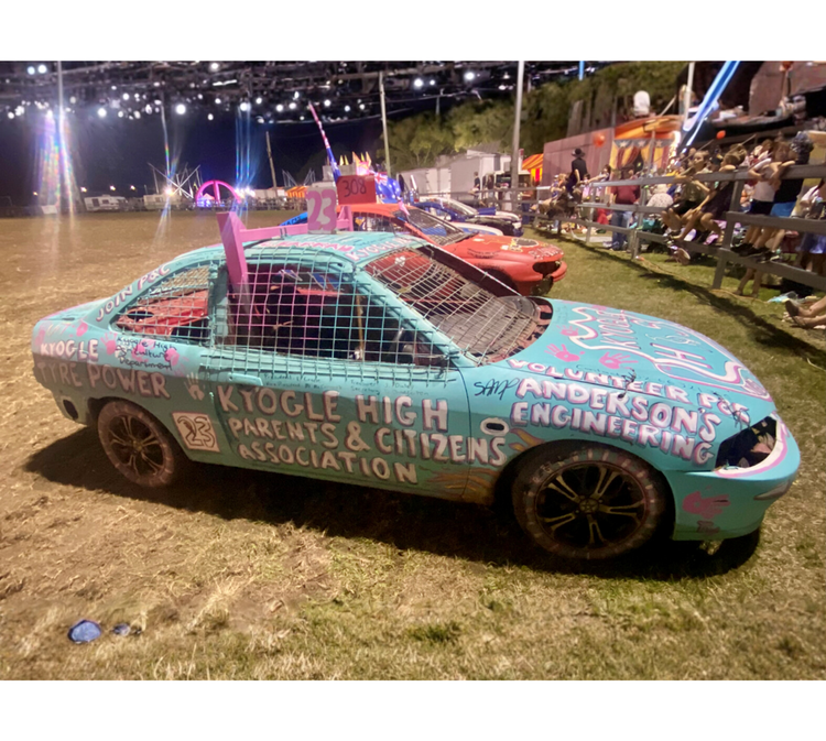 Demolition Derby car at the show